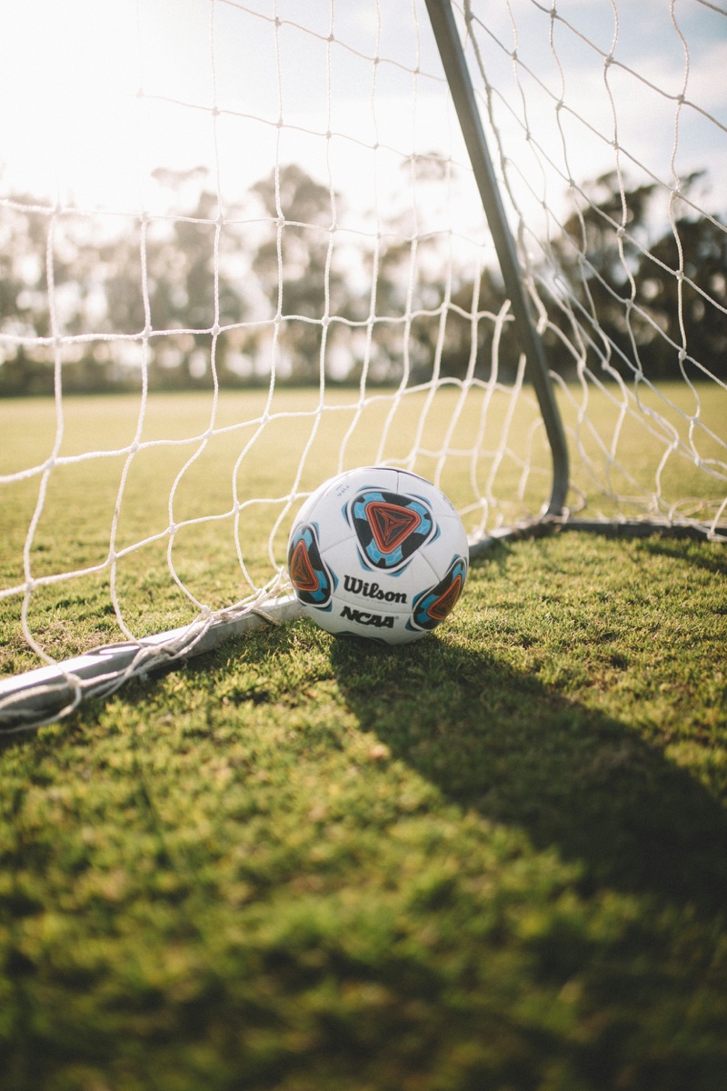 Soccer player on outdoor field